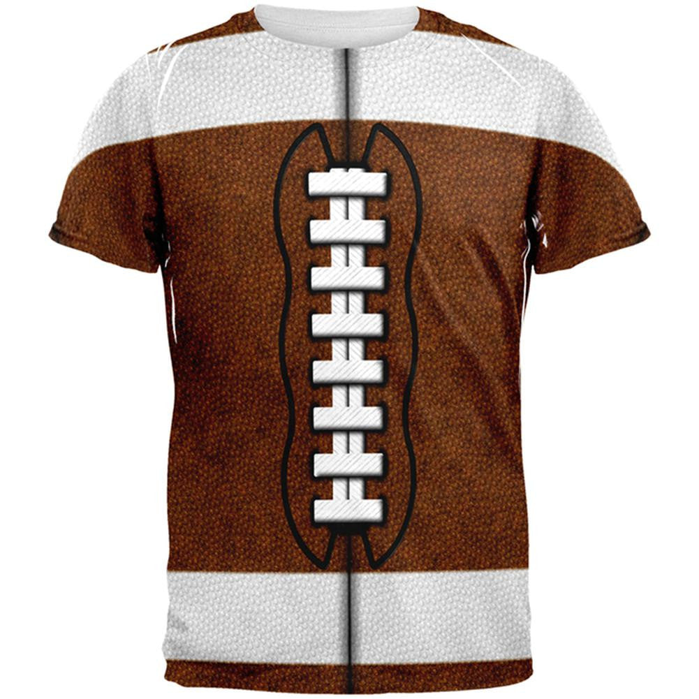 Football Two-Sided Costume All Over T-Shirt Men's T-Shirts Old Glory 2XL Multi