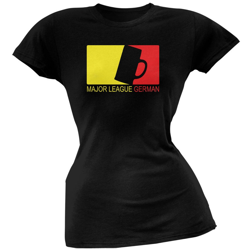 Major League German Beer Black Juniors Soft T-Shirt Juniors T-Shirts Old Glory SM Black