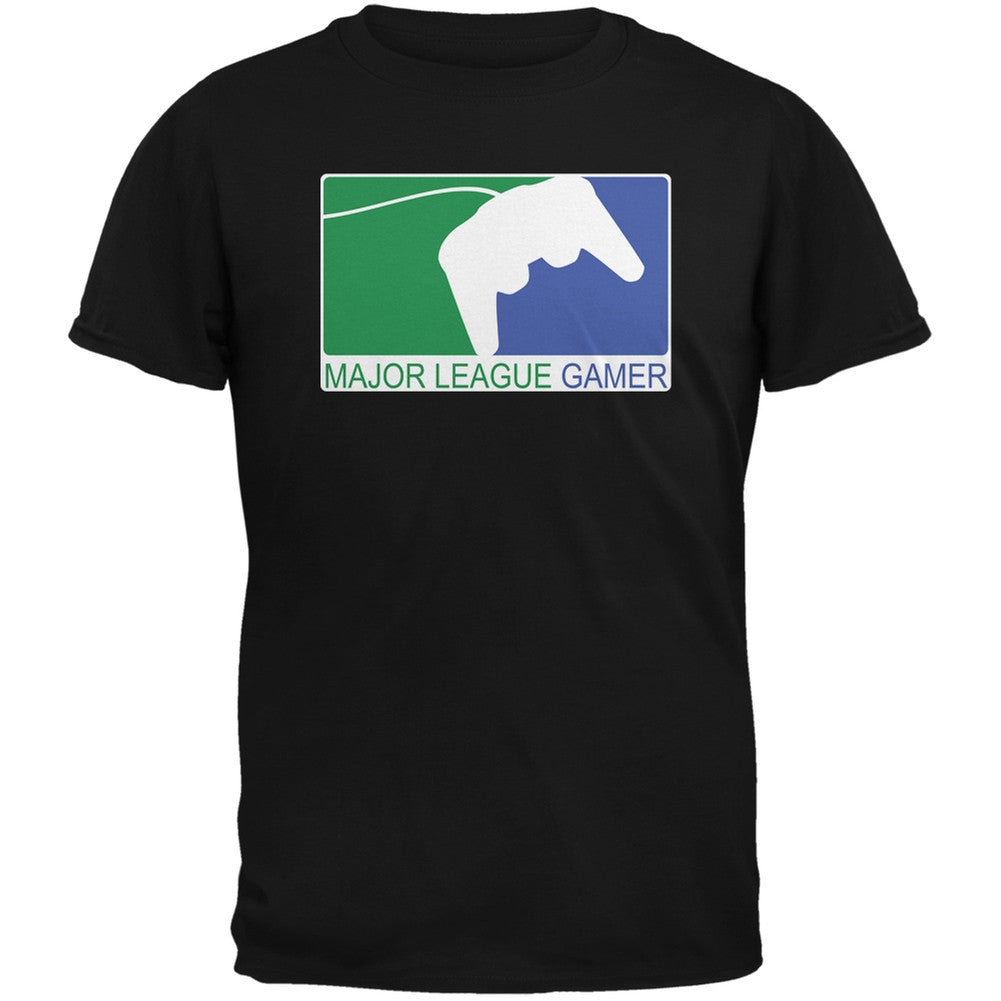 Major League Gamer Black Adult T-Shirt Men's T-Shirts Old Glory MD Black