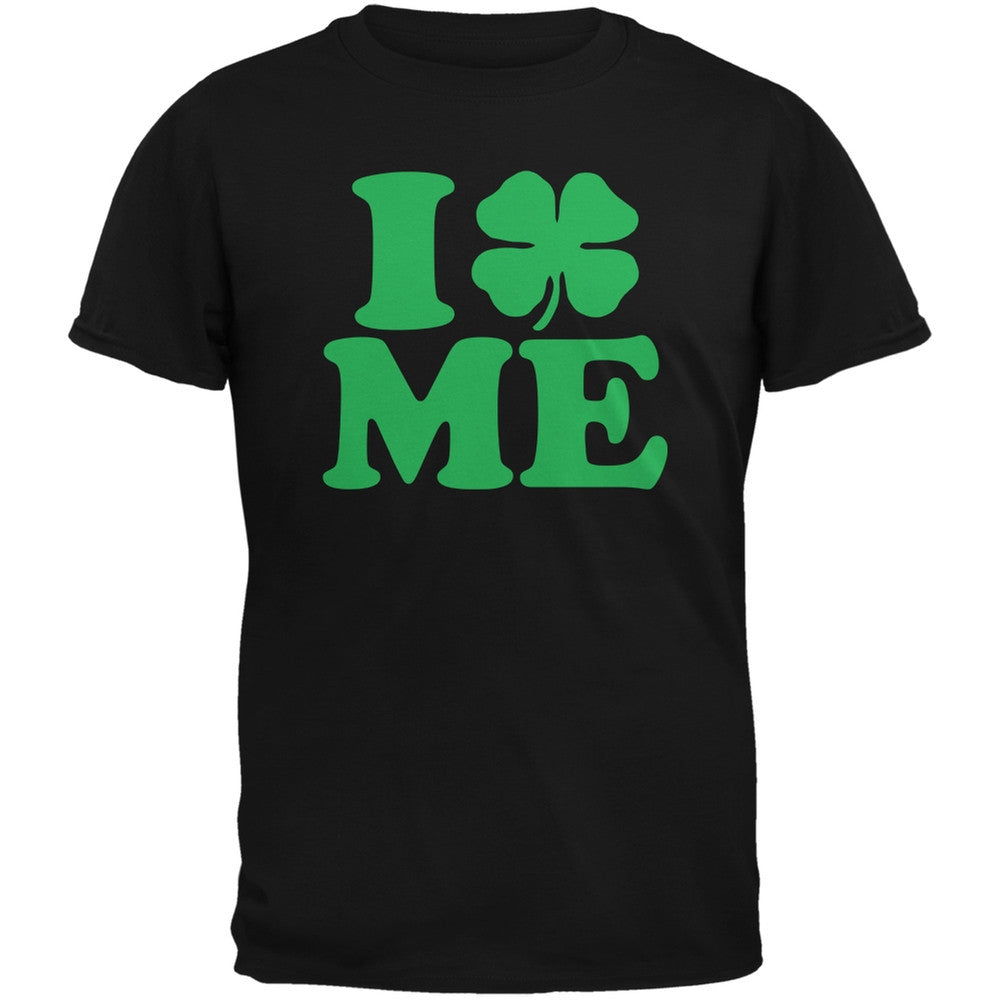 St. Patricks Day - I Shamrock Love Me Black Adult T-Shirt Men's T-Shirts Old Glory 2XL Black