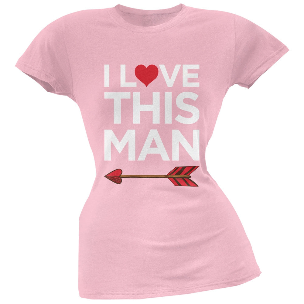 I Love This Man Black Soft Juniors T-Shirt Juniors T-Shirts Old Glory
