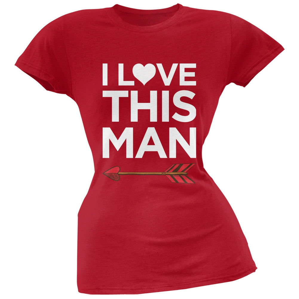 I Love This Man Black Soft Juniors T-Shirt Juniors T-Shirts Old Glory