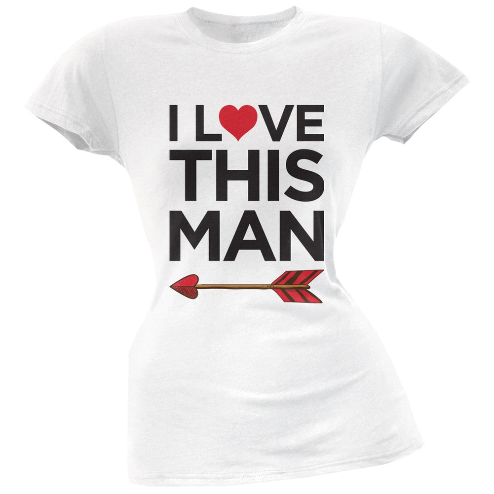 I Love This Man Black Soft Juniors T-Shirt Juniors T-Shirts Old Glory