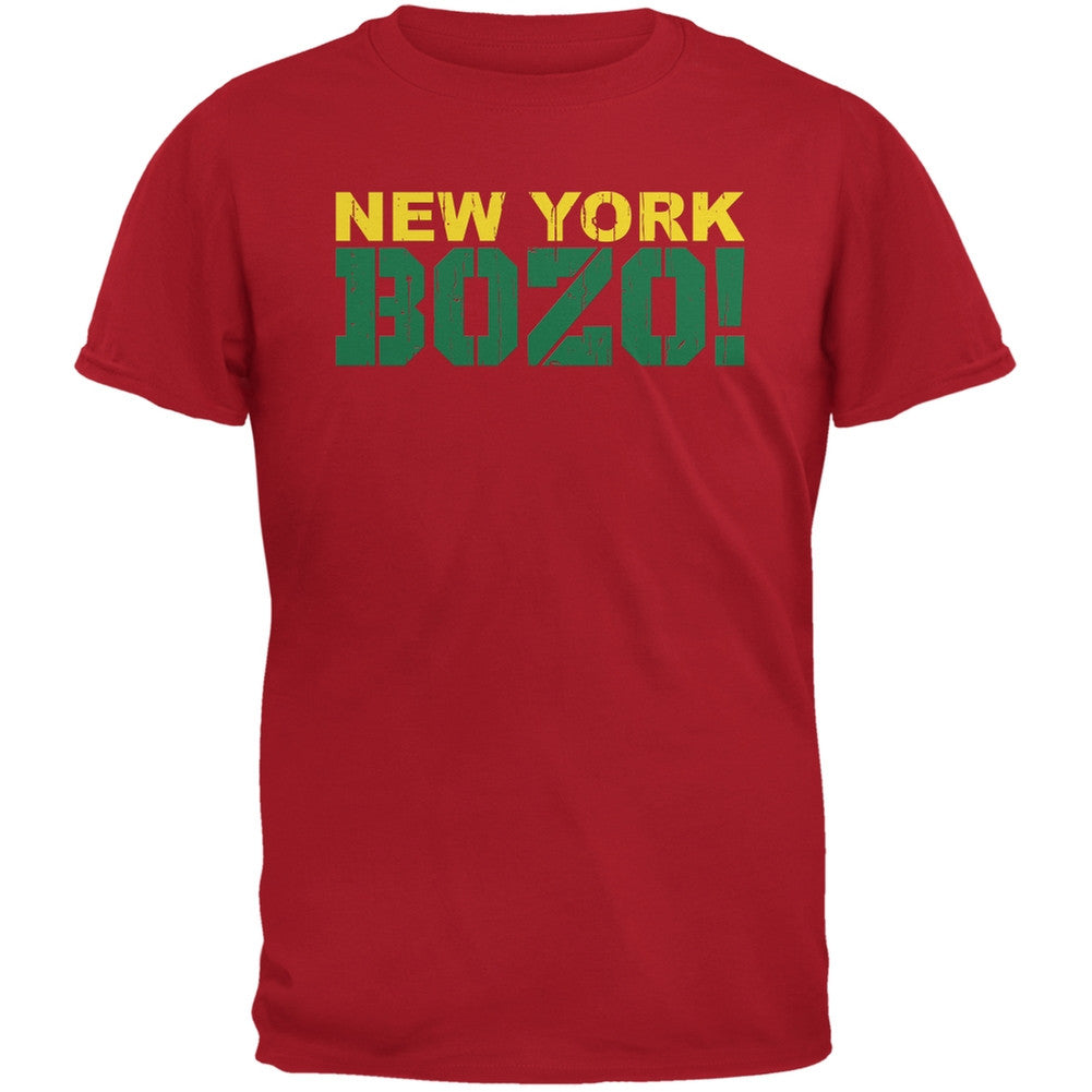 New York Bozo Red Adult T-Shirt Men's T-Shirts Old Glory 2XL Red