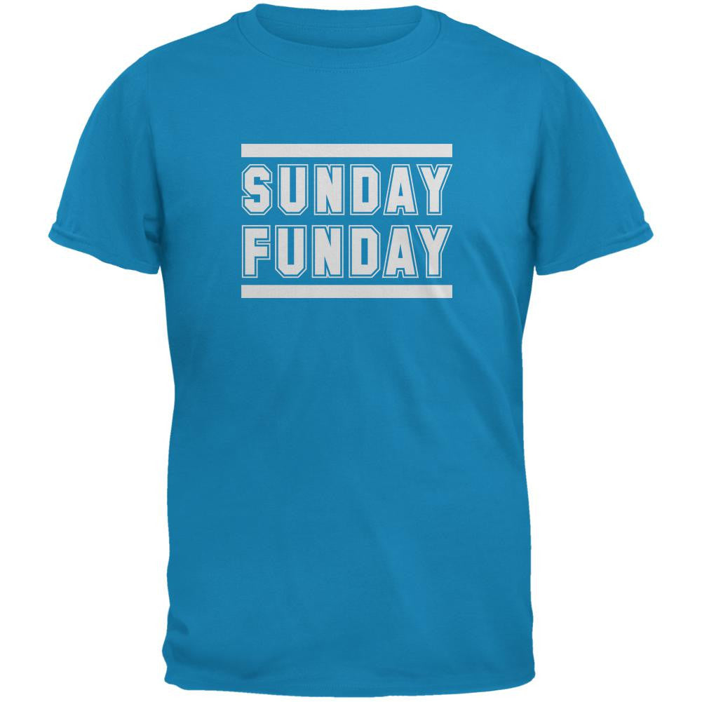 Sunday Funday Sapphire Blue Adult T-Shirt Men's T-Shirts Old Glory 2XL Blue