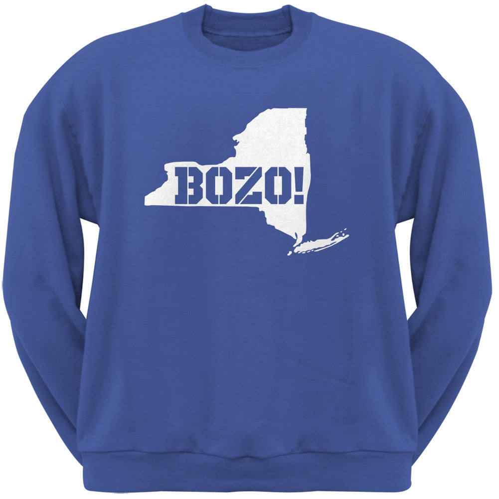 New York Bozo State Silhouette Royal Adult Crewneck Sweatshirt Men's Sweatshirts Old Glory 2XL Blue