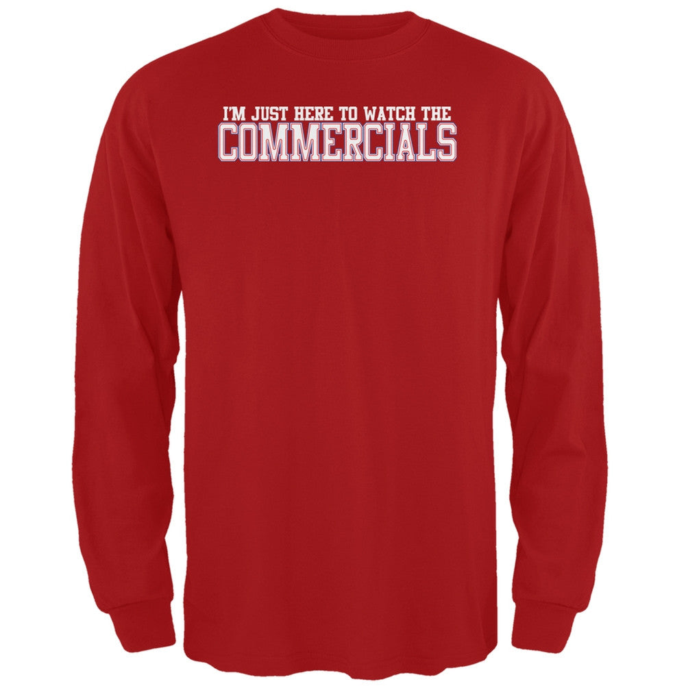 Big Game Commercial Red Adult Long Sleeve T-Shirt Men's Long Sleeves Old Glory 2XL Red