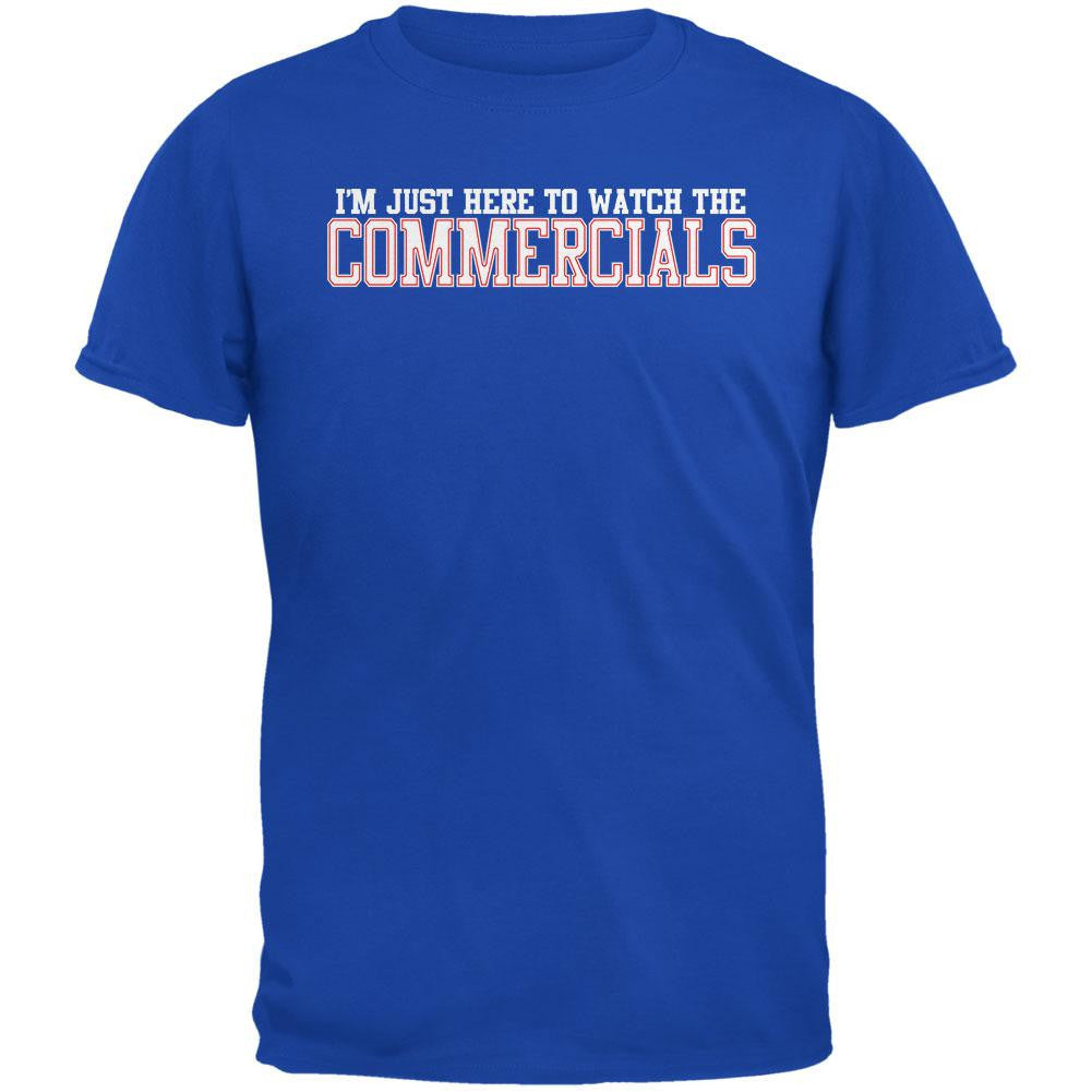 Big Game Commercial Metro Blue Adult T-Shirt Men's T-Shirts Old Glory 2XL Blue