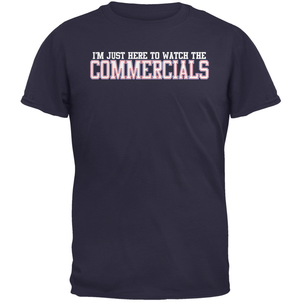 Big Game Commercial New England Blue Adult T-Shirt Men's T-Shirts Old Glory 2XL Blue