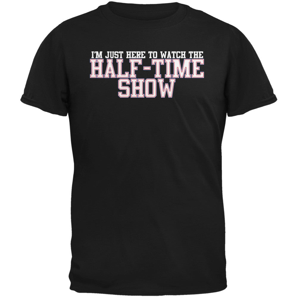 Big Game Half Time Show Black Adult T-Shirt Men's T-Shirts Old Glory 2XL Black