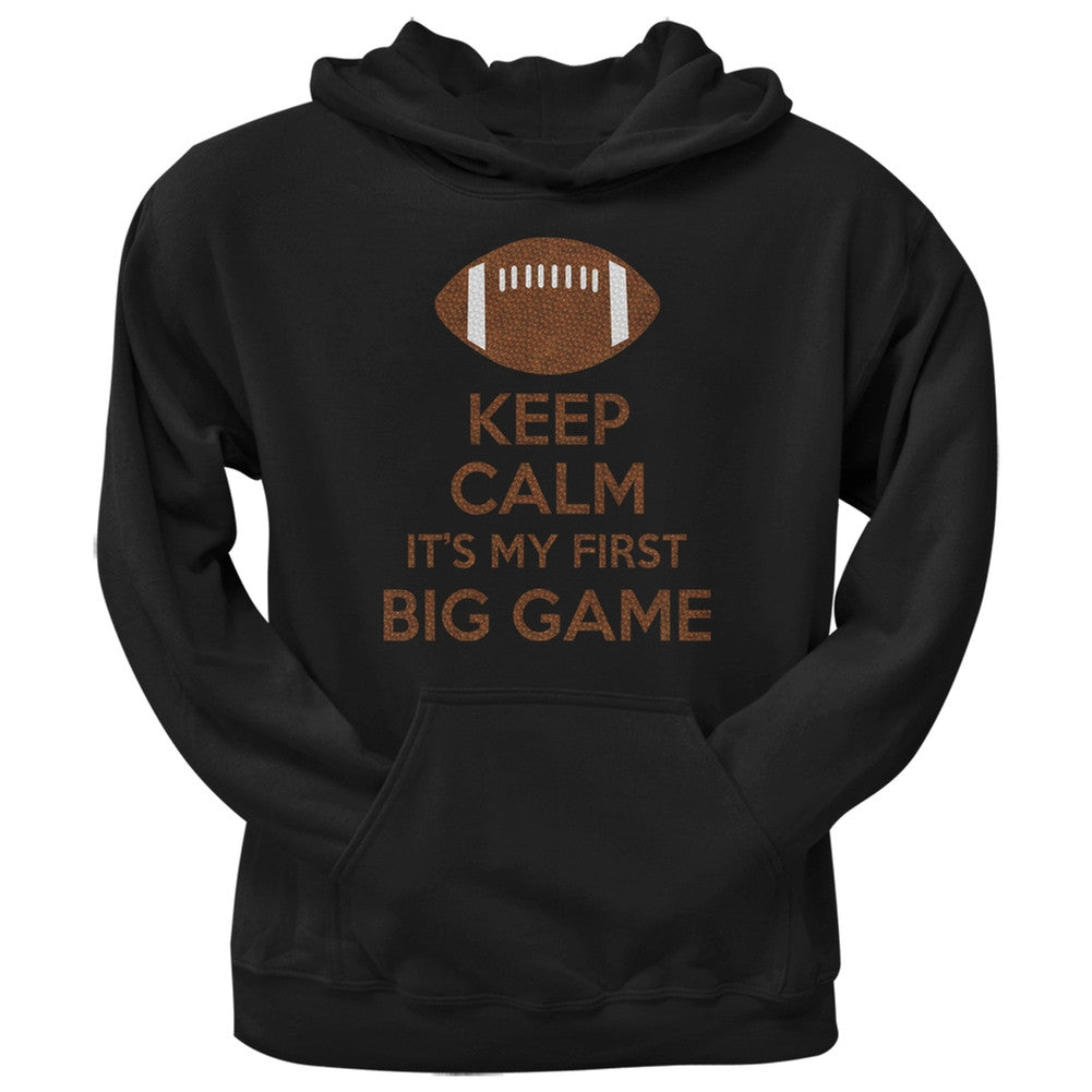 First Big Game Football Black Adult Pullover Hoodie Men's Hoodies Old Glory 2XL Black