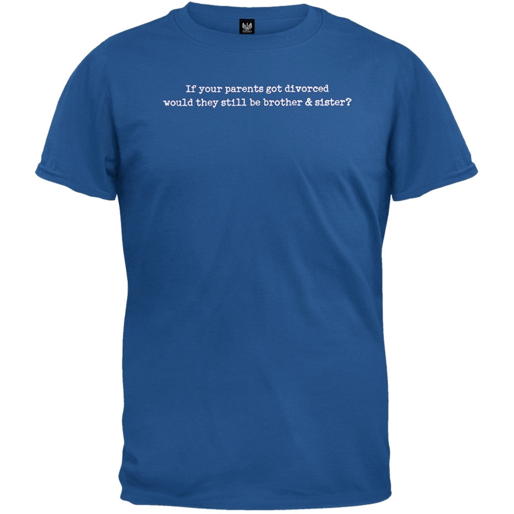 Divorced T-Shirt Men's T-Shirts Old Glory XL Blue