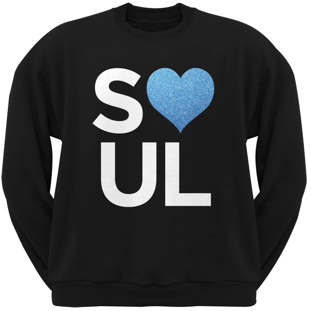 Soul Black Adult Crew Neck Sweatshirt Men's Sweatshirts Old Glory