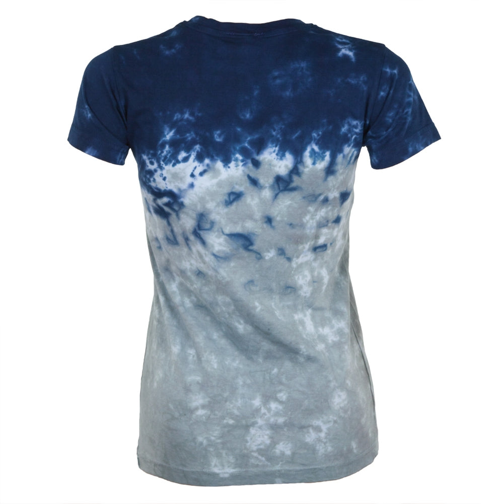 New England Patriots - Banded Logo Juniors Tie Dye T-Shirt Juniors T-Shirts New England Patriots