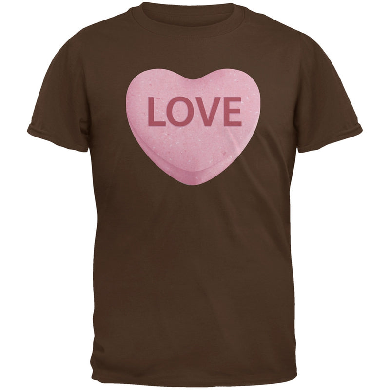 Pink Love Candy Heart Black Youth T-Shirt Youth T-Shirts Old Glory