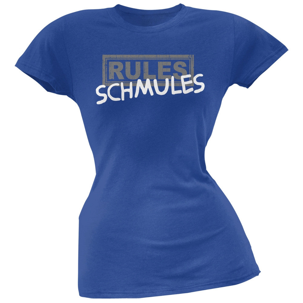 Rules Schmules Royal Soft Juniors T-Shirt Juniors T-Shirts Old Glory 2XL Blue