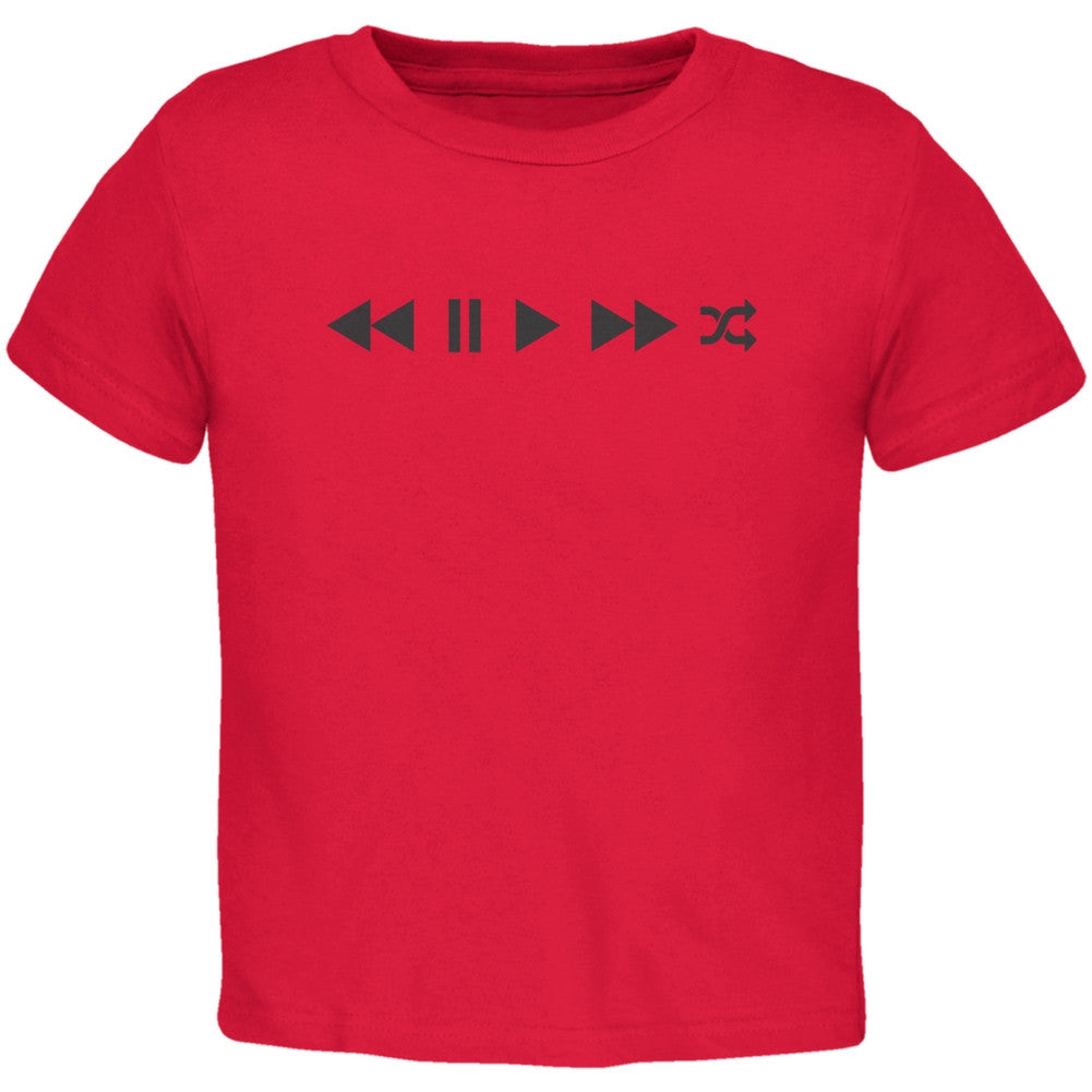 Play Buttons Red Toddler T-Shirt Toddler T-Shirts Old Glory 2T Red