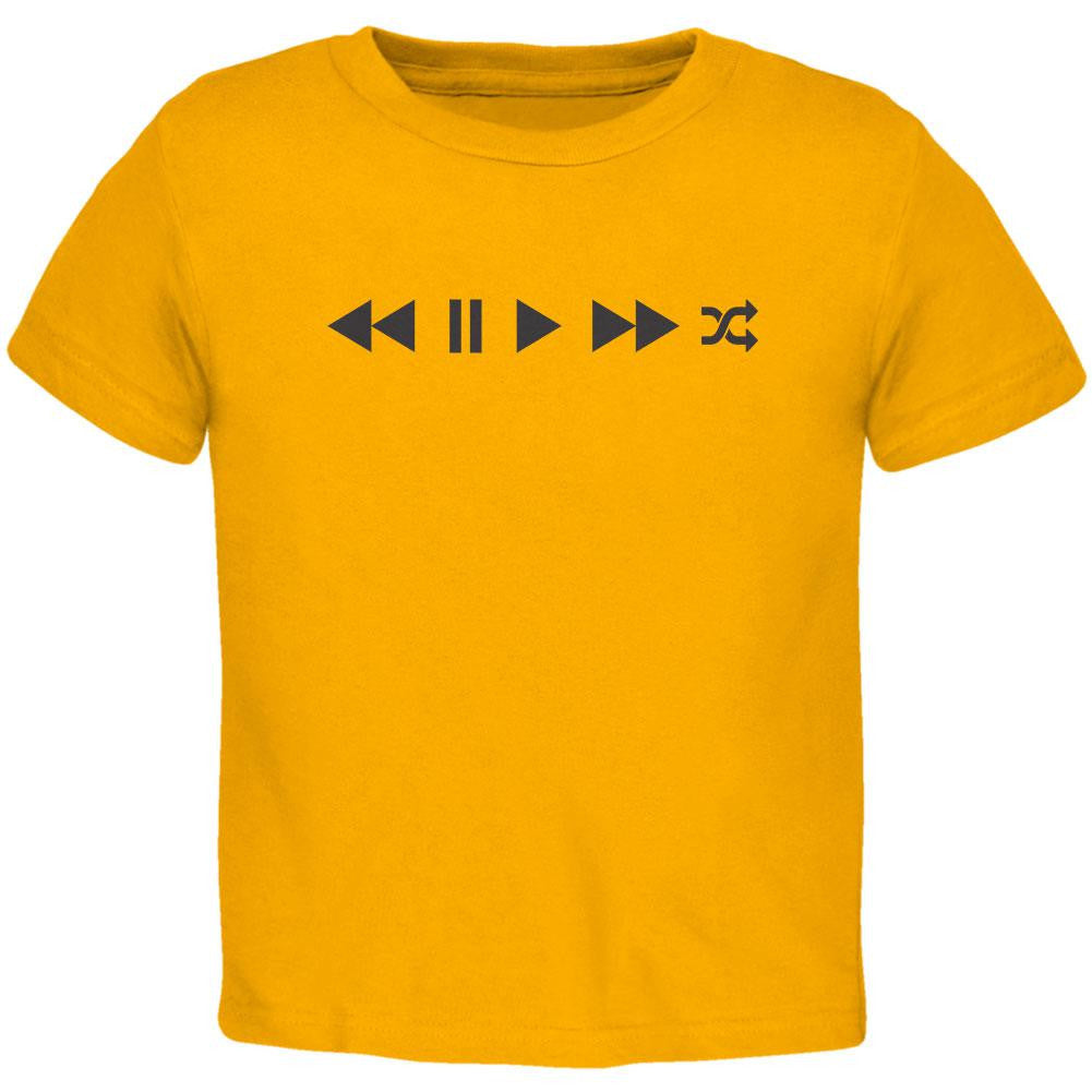 Play Buttons Gold Toddler T-Shirt Toddler T-Shirts Old Glory 2T Yellow