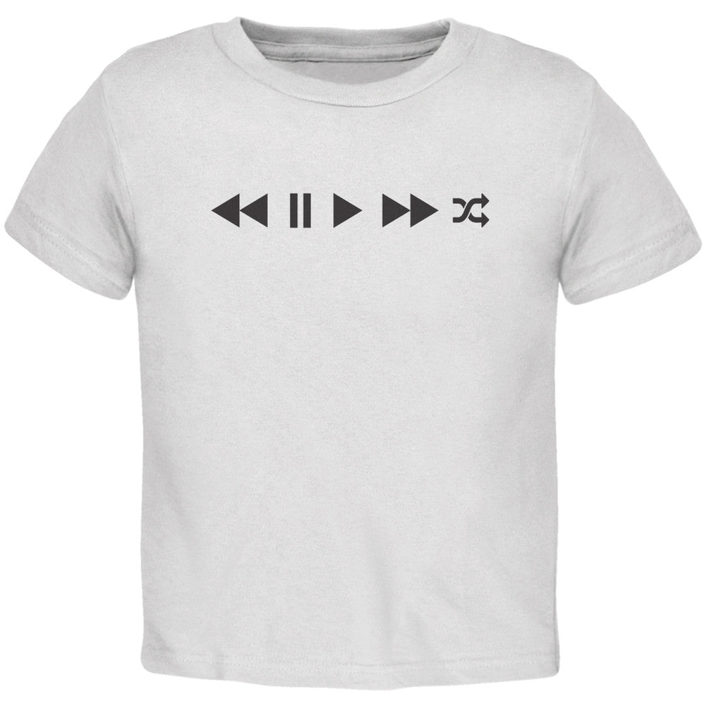 Play Buttons White Toddler T-Shirt Toddler T-Shirts Old Glory 2T White