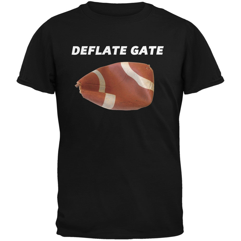 Deflate Gate Black Adult T-Shirt Men's T-Shirts Old Glory 2XL Black