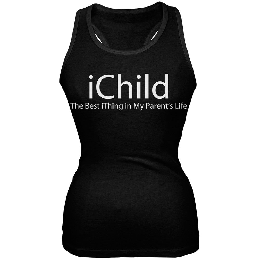 iChild Black Juniors Soft Tank Top Juniors Tank Tops Old Glory 2XL Black