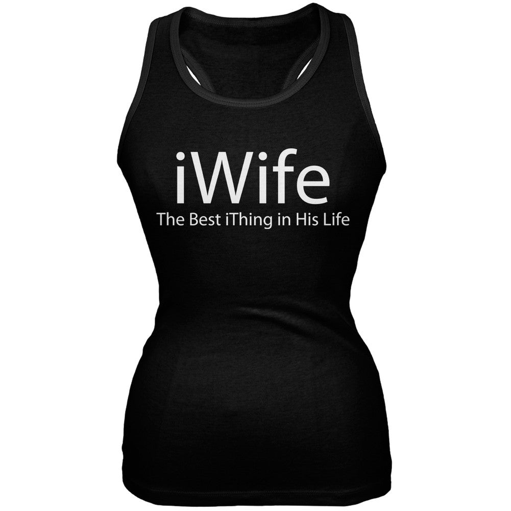 Valentine's Day Geek Wife Black Juniors Soft Tank Top Juniors Tank Tops Old Glory 2XL Black