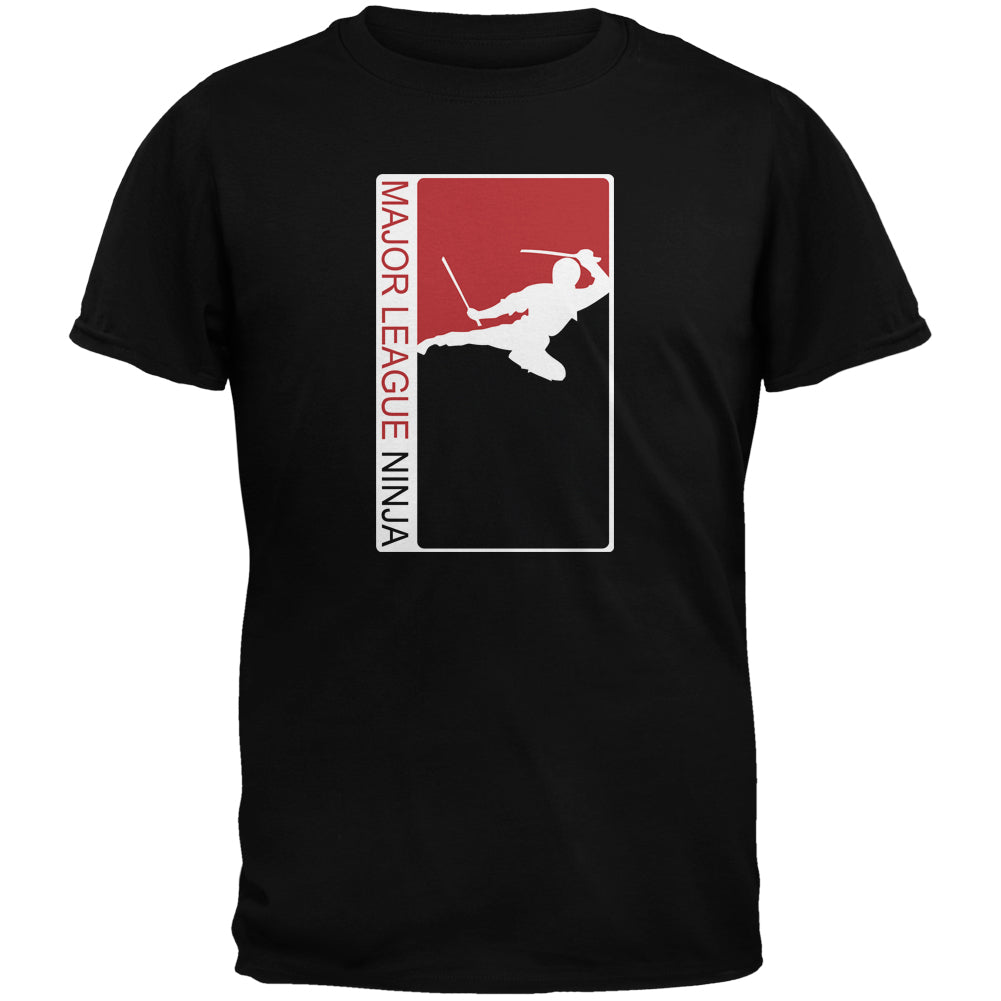 Major League Ninja Black Youth T-Shirt Youth T-Shirts Old Glory YLG Black