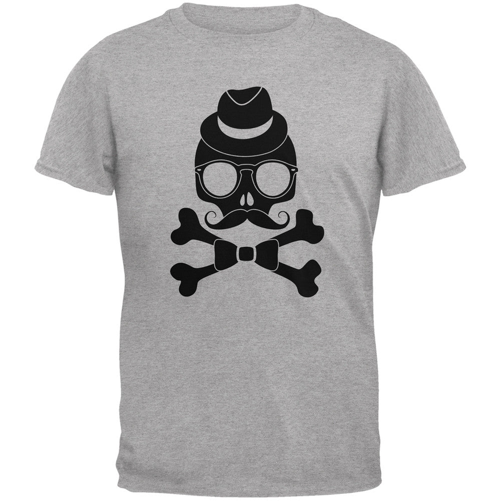 Hipster Skull And Crossbones Black Youth T-Shirt Youth T-Shirts Old Glory