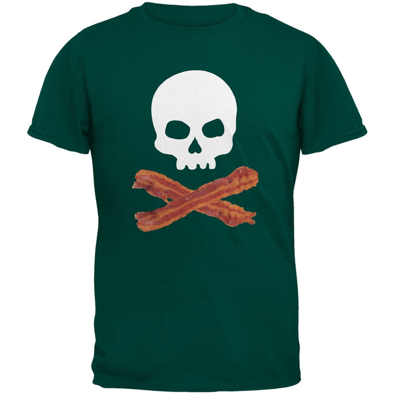 Bacon Skull And Crossbones Black Youth T-Shirt Youth T-Shirts Old Glory