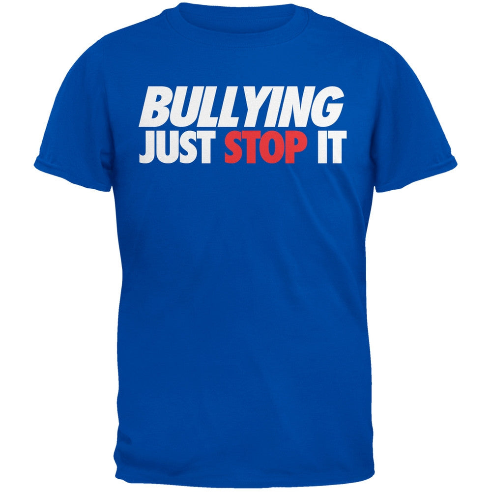 Just Stop It Bullying Black Youth T-Shirt Youth T-Shirts Old Glory