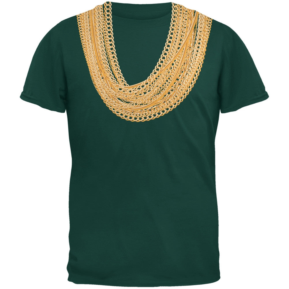Gold Chains Black Youth T-Shirt Youth T-Shirts Old Glory
