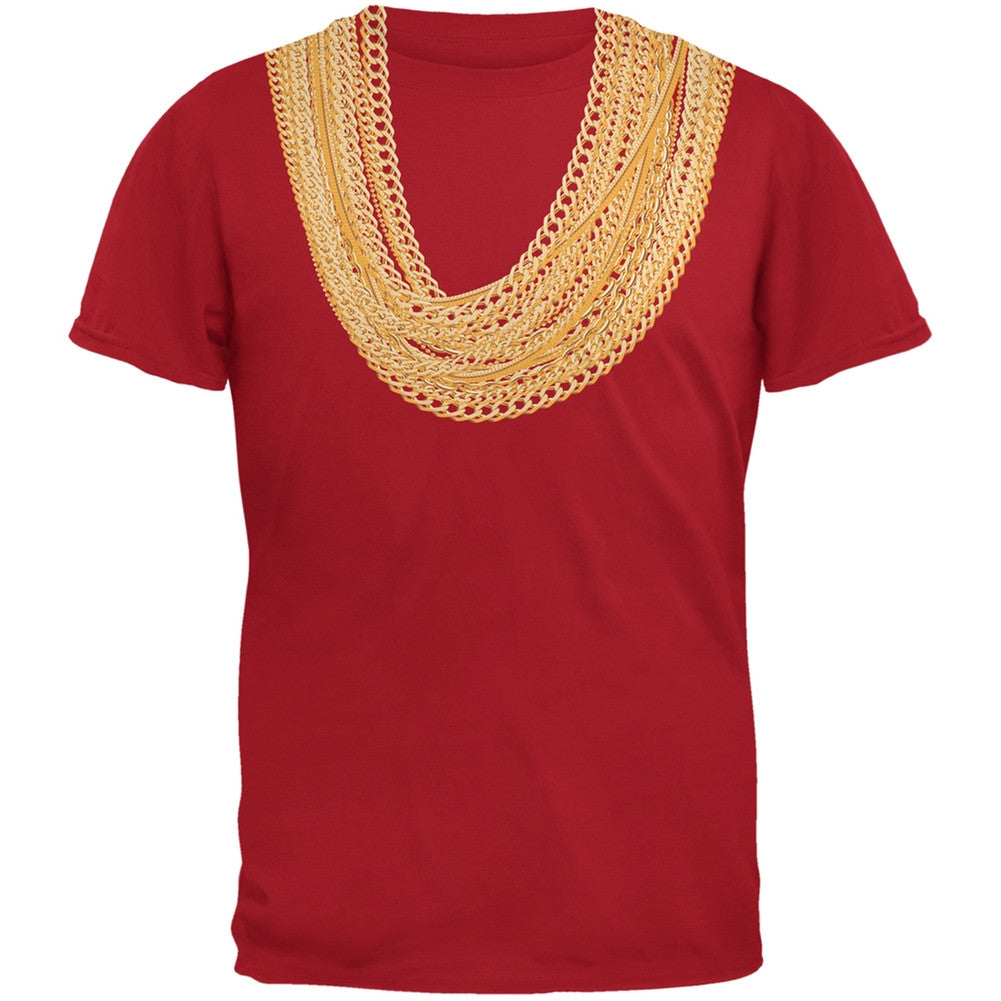 Gold Chains Black Youth T-Shirt Youth T-Shirts Old Glory