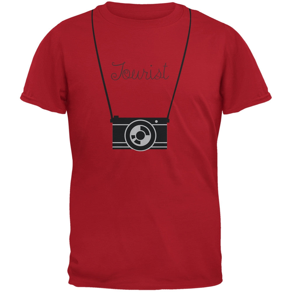 Tourist Hanging Camera White Youth T-Shirt Youth T-Shirts Old Glory
