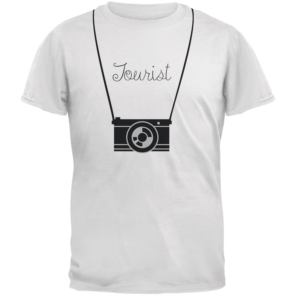 Tourist Hanging Camera White Youth T-Shirt Youth T-Shirts Old Glory