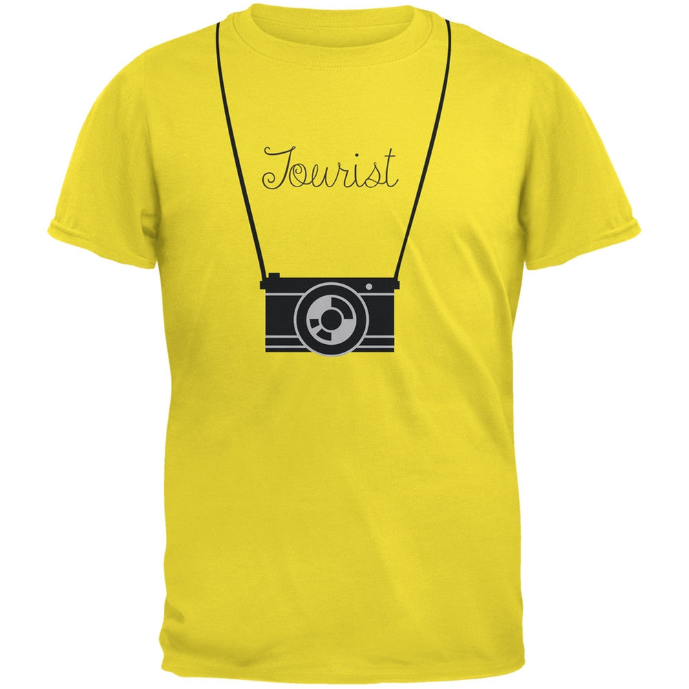 Tourist Hanging Camera Green Youth T-Shirt Youth T-Shirts Old Glory