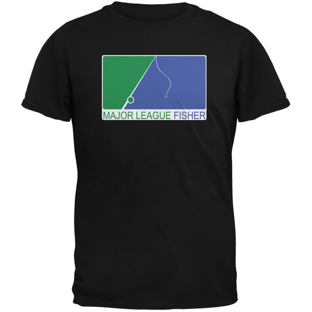 Major League Fisher Black Youth T-Shirt Youth T-Shirts Old Glory