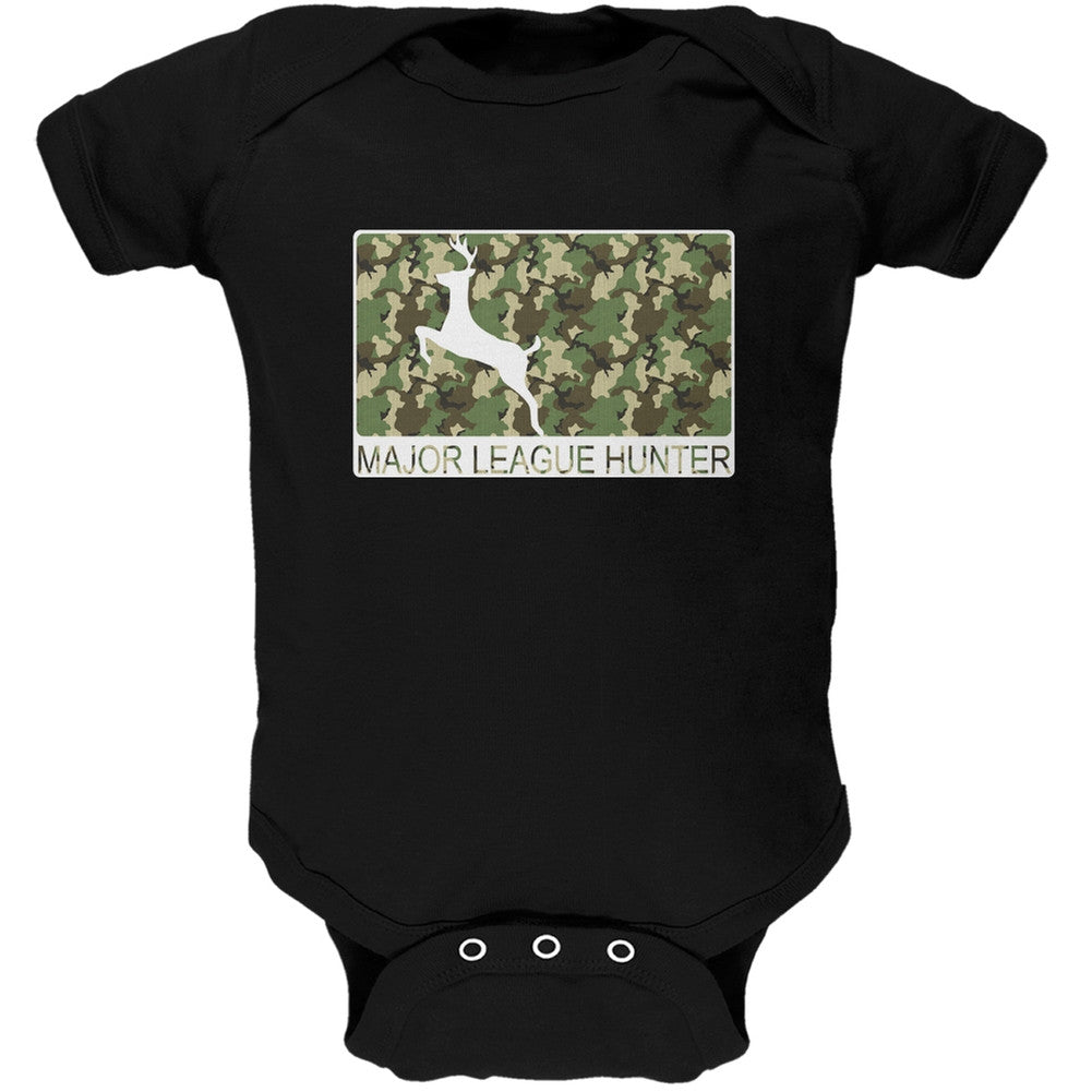 Major League Hunter Black Soft Baby One Piece Baby One Piece Old Glory