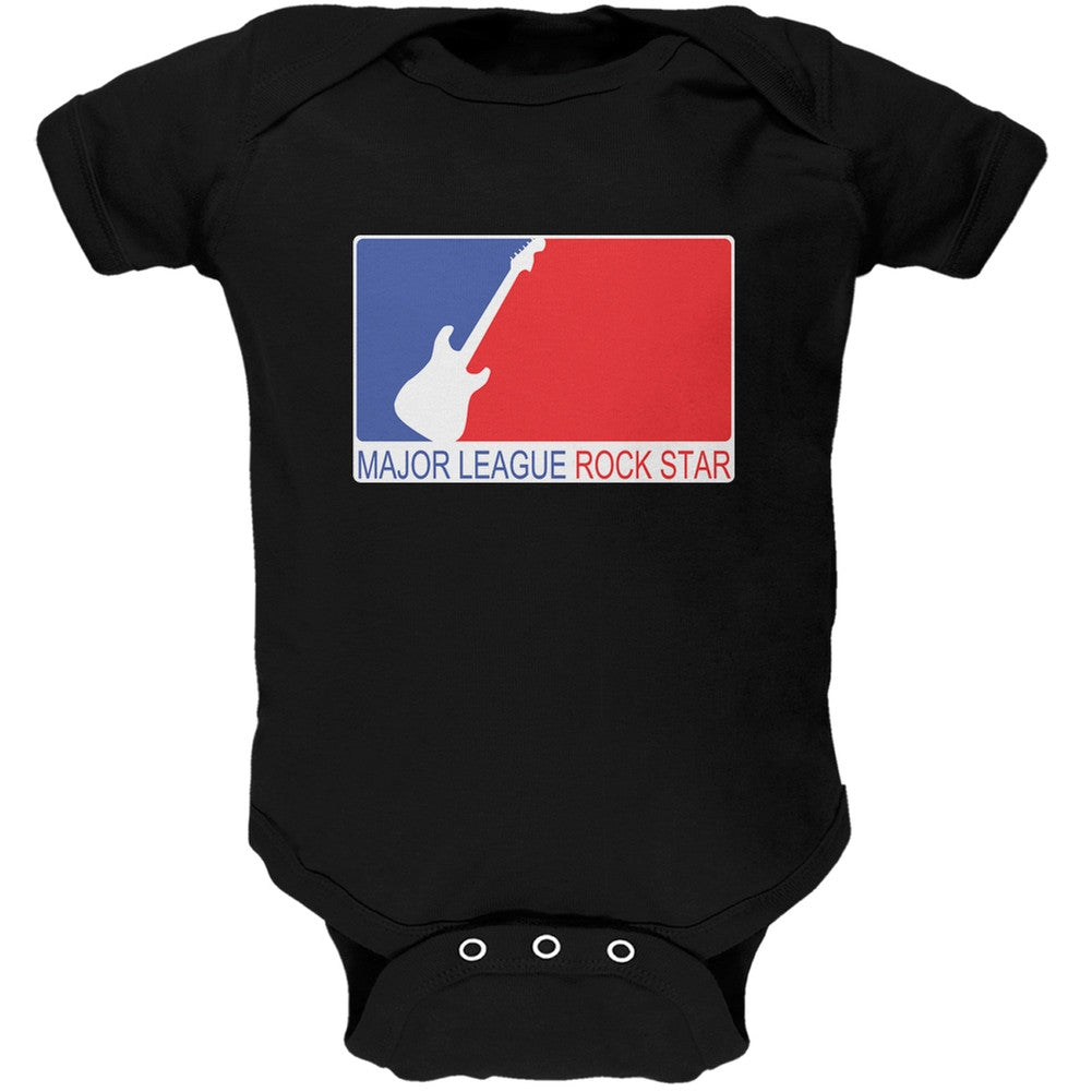 Major League Rock Star Black Soft Baby One Piece Baby One Piece Old Glory