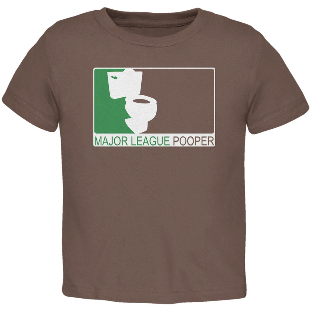Major League Pooper Black Toddler T-Shirt Toddler T-Shirts Old Glory