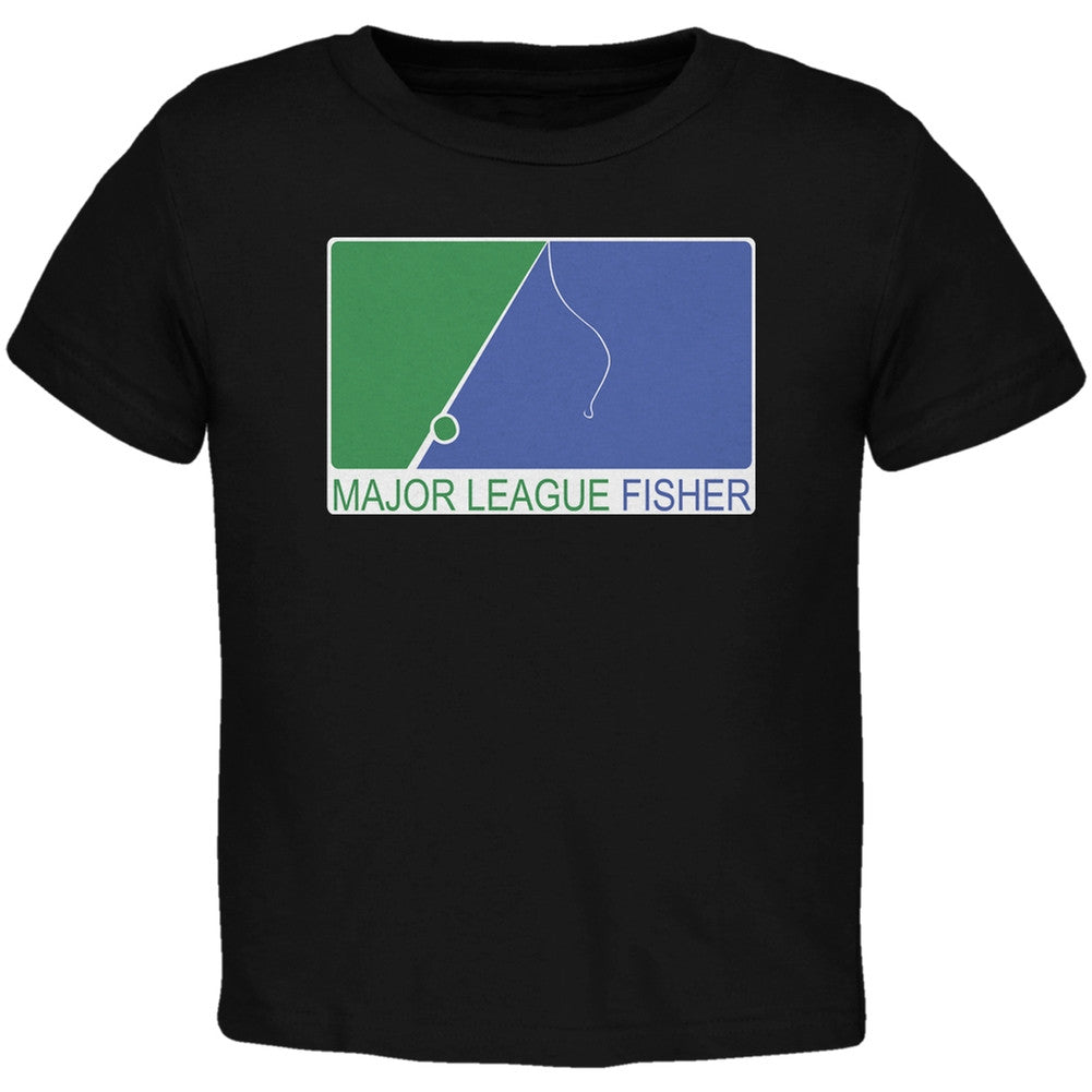Major League Fisher Black Toddler T-Shirt Toddler T-Shirts Old Glory