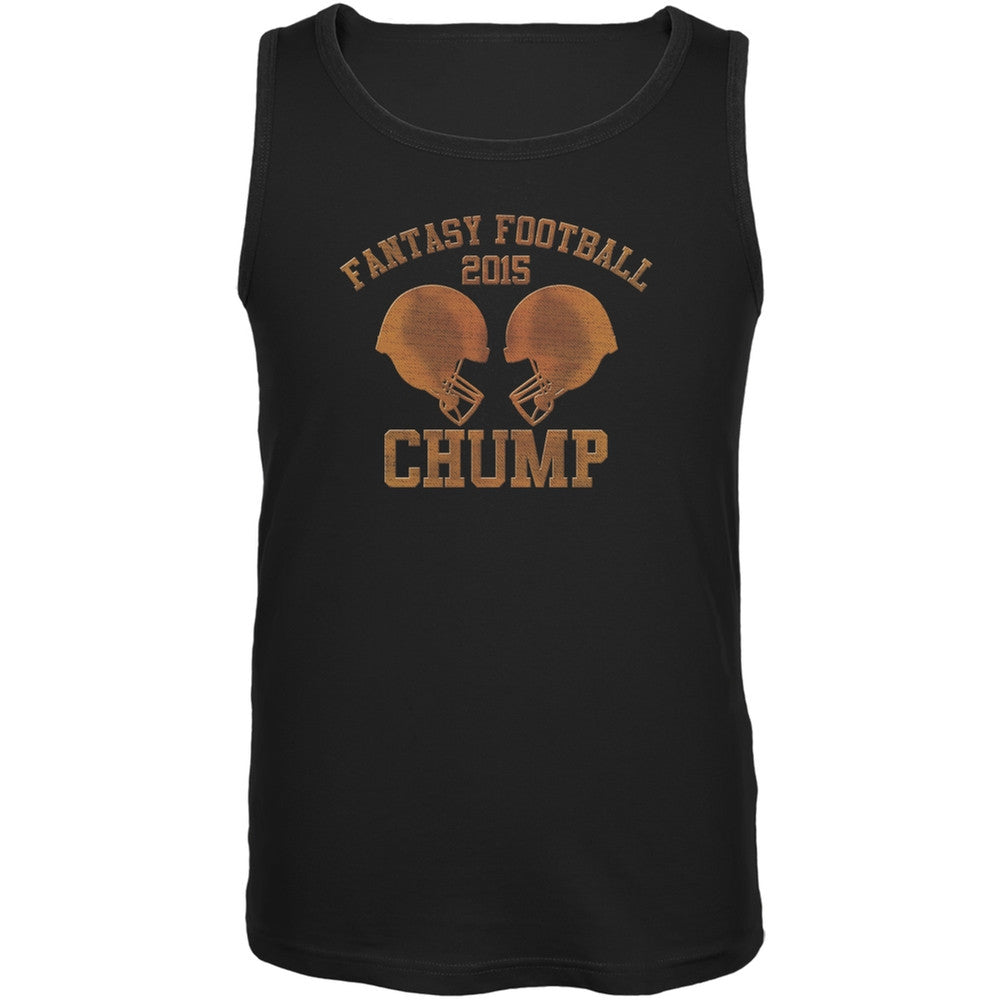 Fantasy Football Chump 2015 Black Adult Soft Tank Top Men's Tank Tops Old Glory 2XL Black