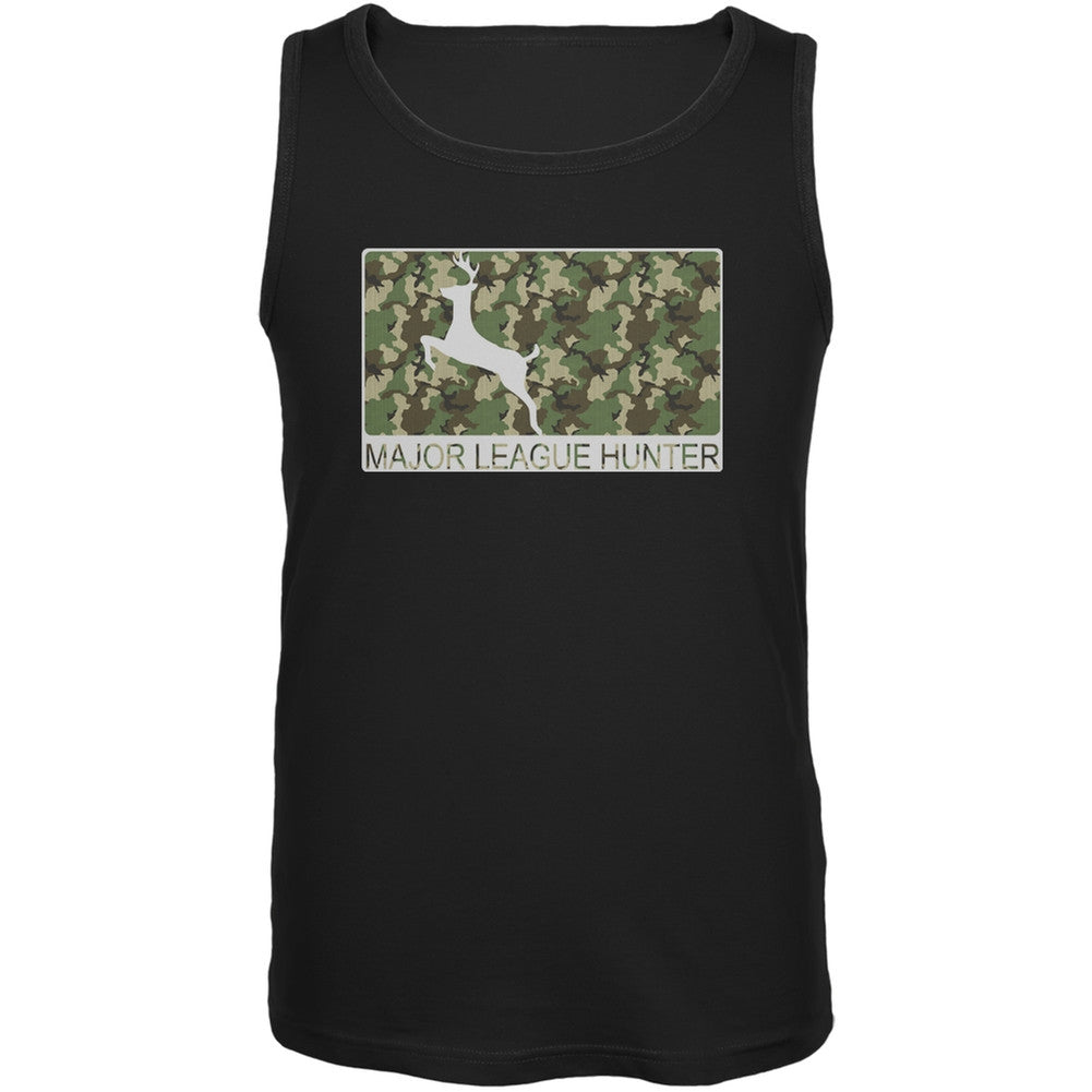 Major League Hunter Black Adult Soft Tank Top Men's Tank Tops Old Glory 2XL Black