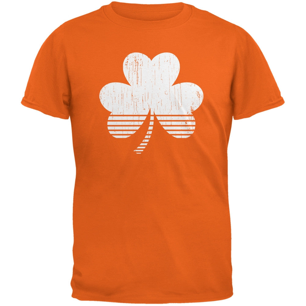 Sporty Shamrock Orange Adult T-Shirt Men's T-Shirts Old Glory 2XL Orange