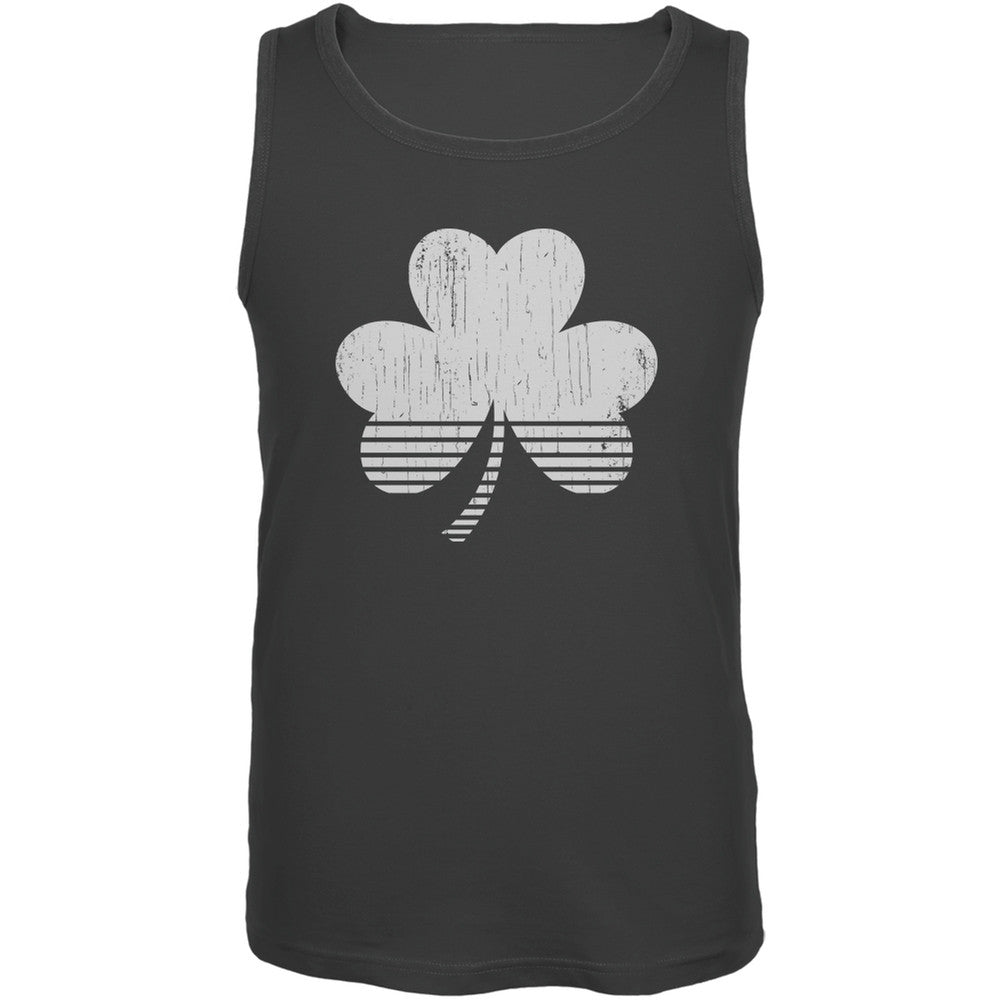 Sporty Shamrock Charcoal Adult Tank Top Men's Tank Tops Old Glory 2XL Grey