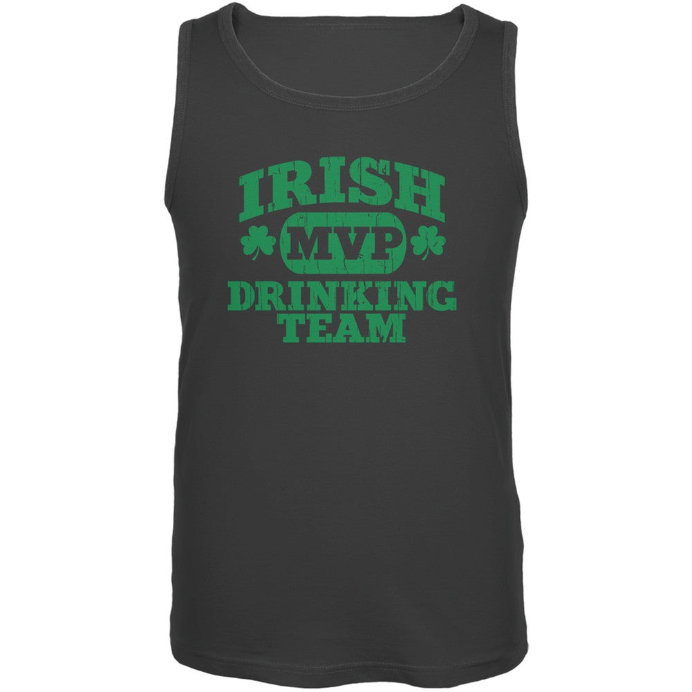 Irish Drinking Team Charcoal Adult Tank Top Men's Tank Tops Old Glory 2XL Grey