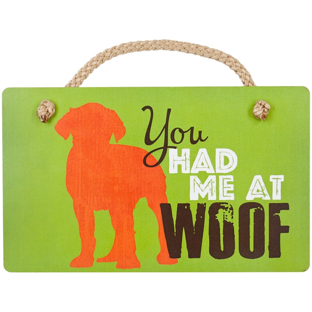 Goldendoodle You Had Me at Woof Wall Plaque Plaques AnimalWorld