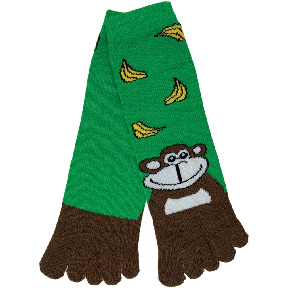 Monkey with Bananas Women's Toe Socks Socks Animalworld