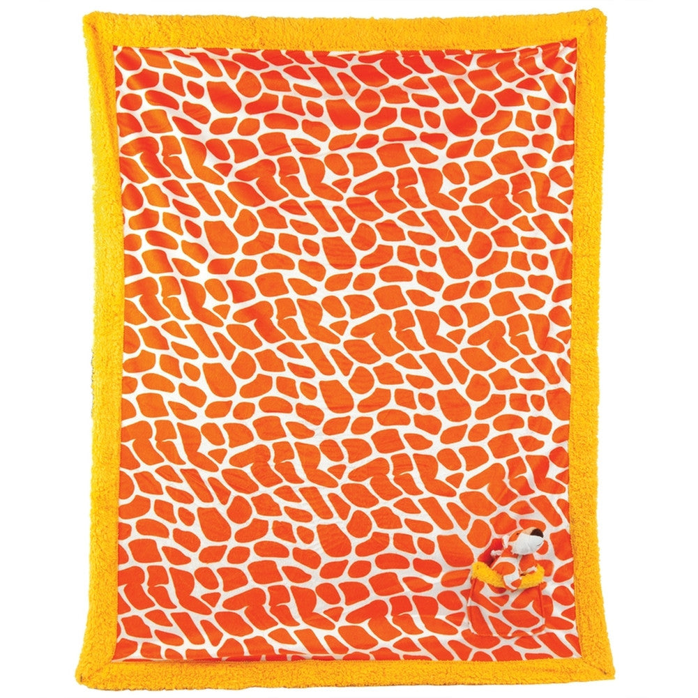 Tiger Plush Pal Corner Reversible Baby Blanket Blankets & Throws Animalworld