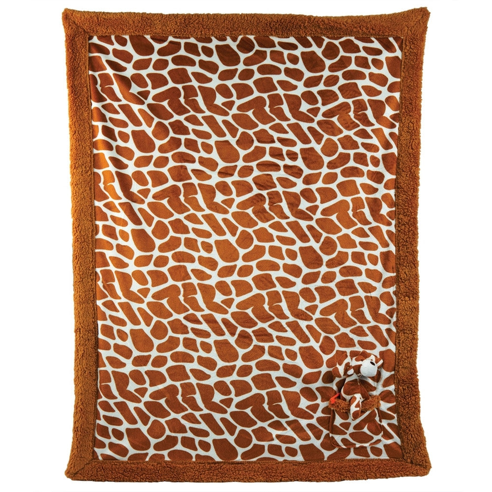 Moose Plush Pal Corner Reversible Baby Blanket Blankets & Throws Animalworld