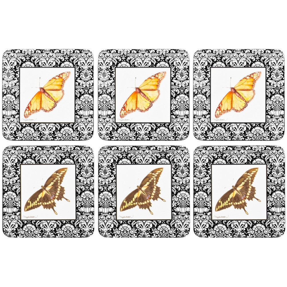 Butterfly Collection Set of Six Coasters Coasters AnimalWorld